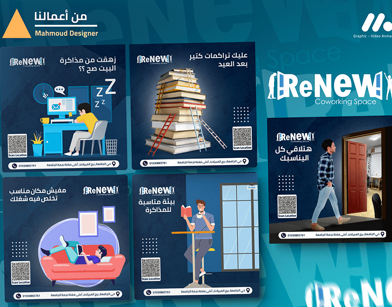 Work Space Renew - Social media Design